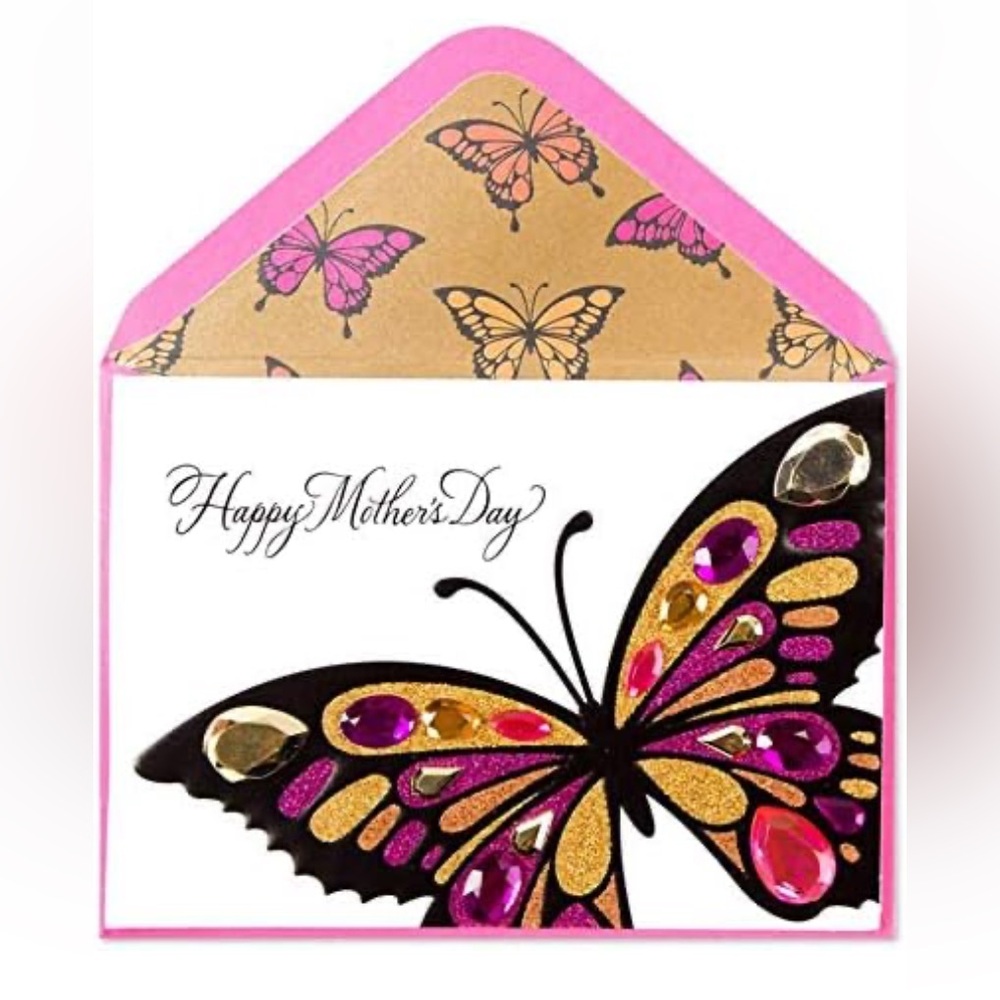 Papyrus Mother’s Day Card | Jeweled Butterfly